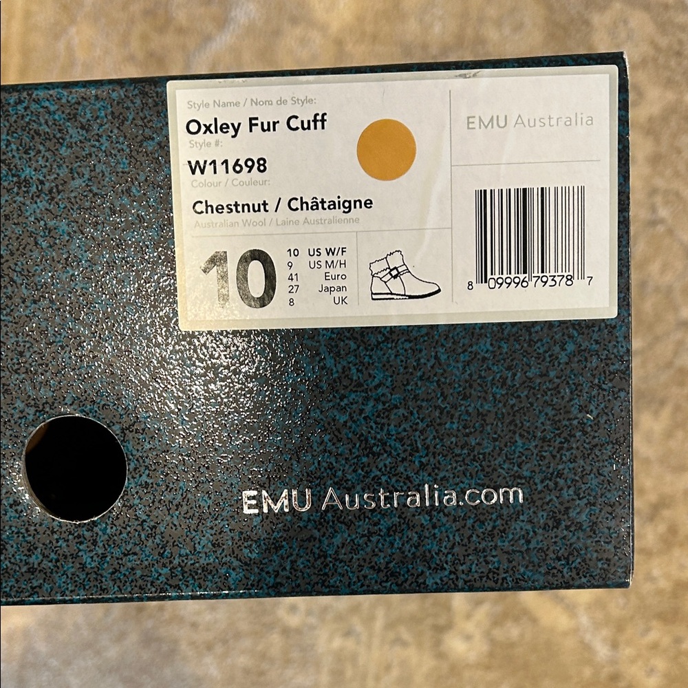 Emu Oxley Fur Cuff Chestnut Boots